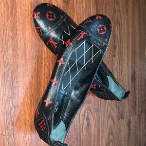 Louis Vuitton ballerina flats; 100% authentic.